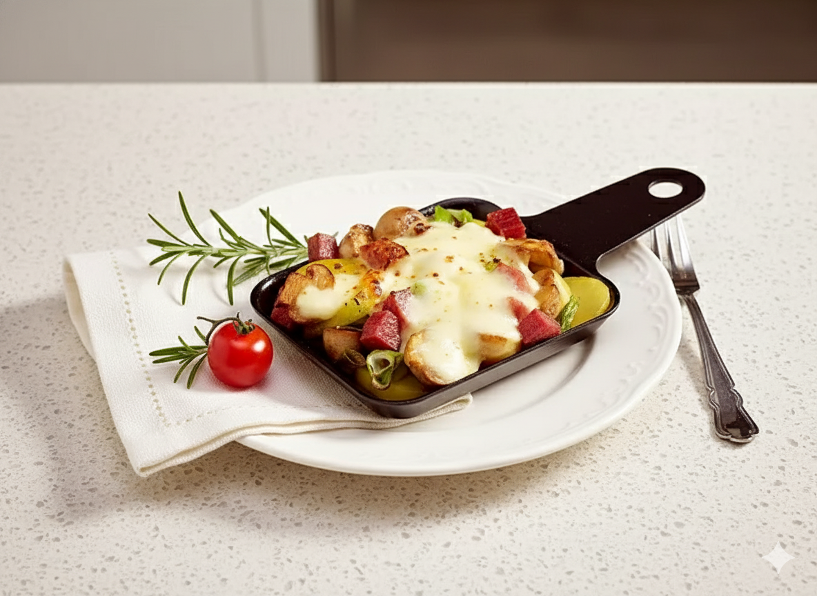 Salami-Pilz-Pfännchen – Herzhaftes Raclette-Rezept für gemütliche Abende