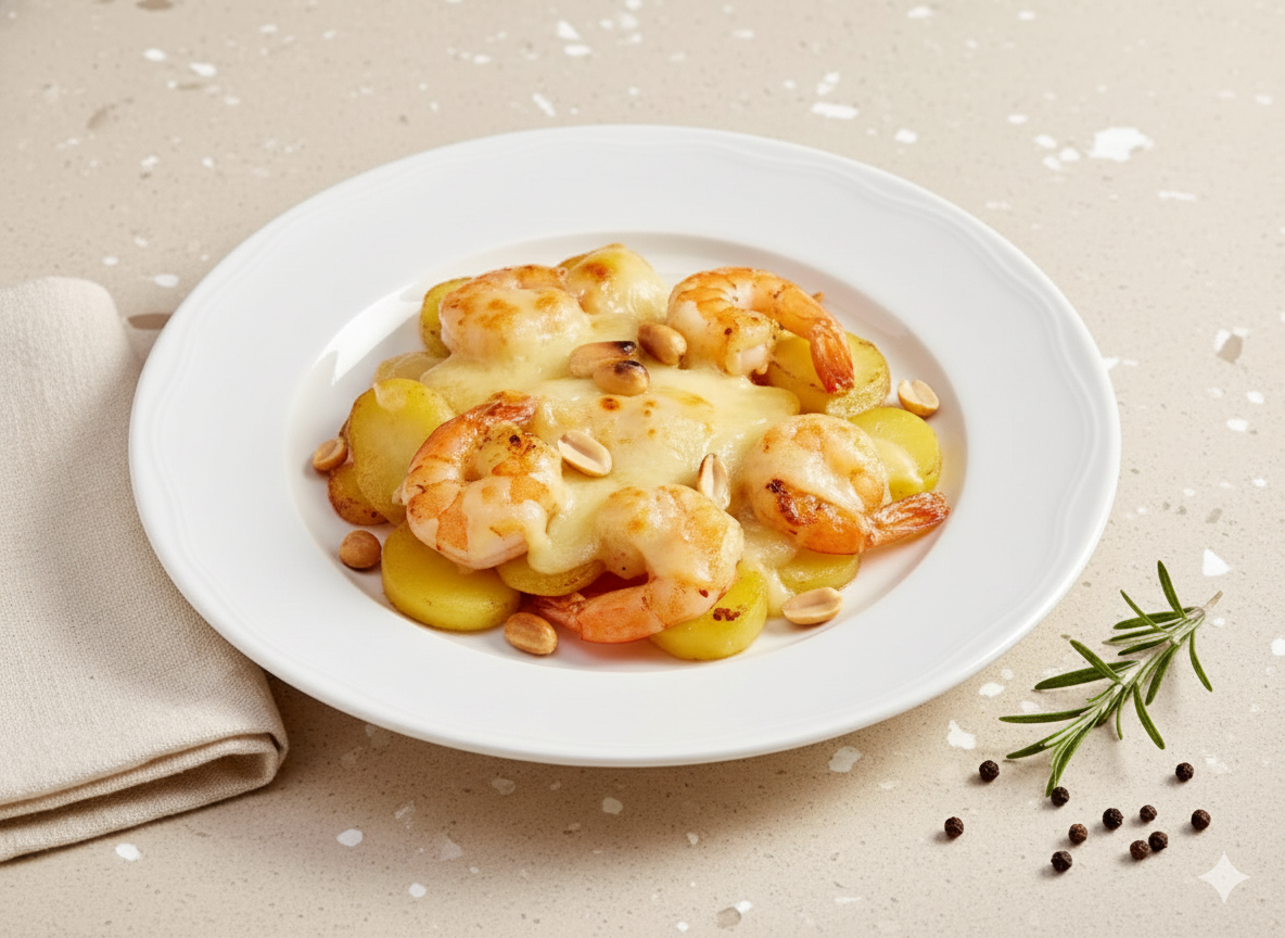 arnelen-Mandarinen-Pfännchen mit Erdnüssen – Exotisches Raclette-Erlebnis