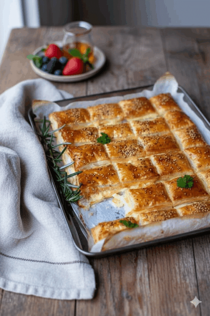 Knuspriger Blätterteig mit Schinken und Käse gefüllt – Der herzhafte Partyklassiker 28 Generated Image October 21 2025 11 25AM