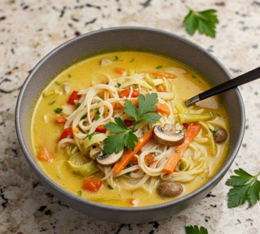 Thailändische Kokossuppe mit Reisnudeln – aromatisch, vegan und überraschend einfach 25 5847996748792531791 121
