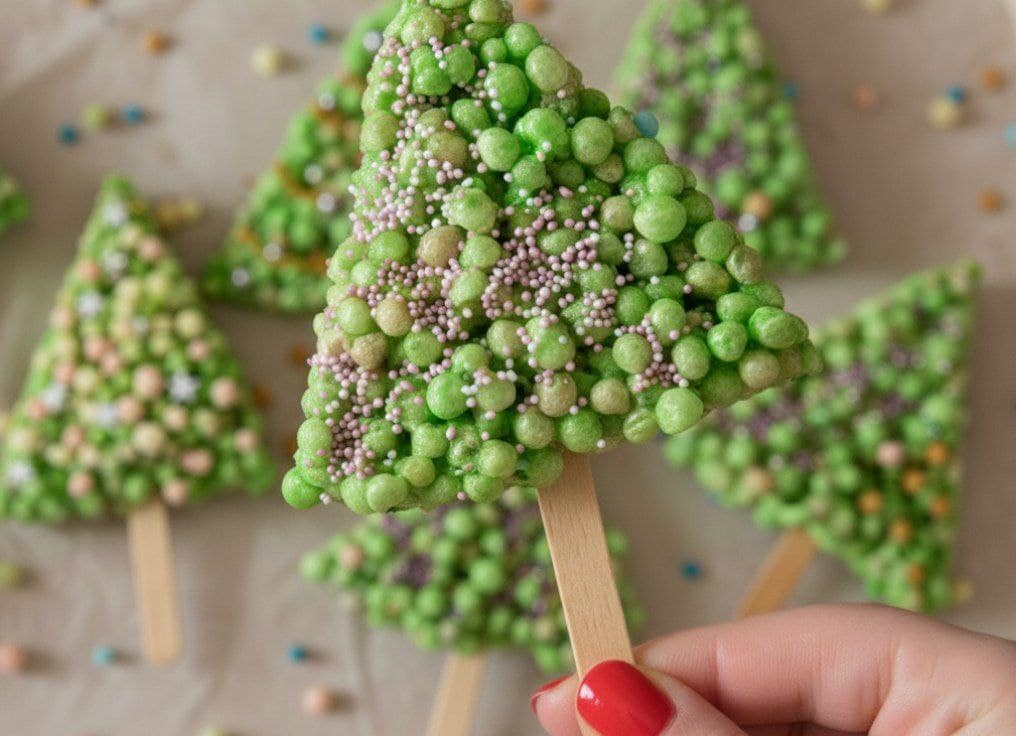 Christbäumchen am Stiel – Lustige Rice Krispies Marshmallow Treats für Kinder 31 5873112089746934627 121