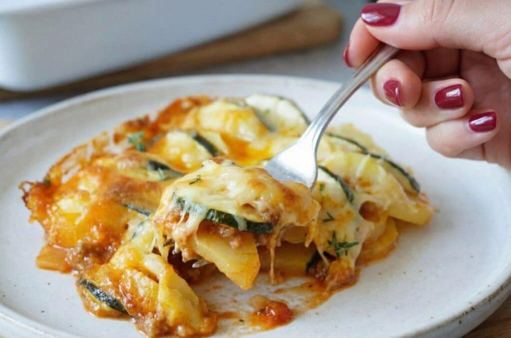 Kartoffel-Zucchini-Auflauf mit würziger Hackfleischsauce – einfach, sättigend und familientauglich 31 5888813614007782217 121