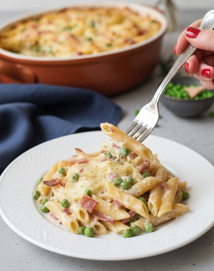 Spargelauflauf mit Kasseler, Erbsen und Bergkäse – herzhaftes Frühlingsgericht aus dem Ofen 31 unnamed 3 e1771481749973