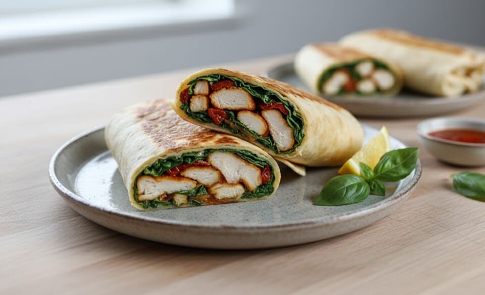 Schnell, würzig und knusprig: Hähnchen-Mozzarella-Wraps aus dem Airfryer 30 unnamed 48 e1772005883564