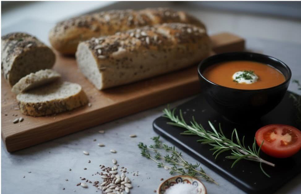 Kerniges Dinkel-Körner-Baguette mit gerösteter Tomatensuppe für die Feiertage 31 unnamed 69 e1771829488791