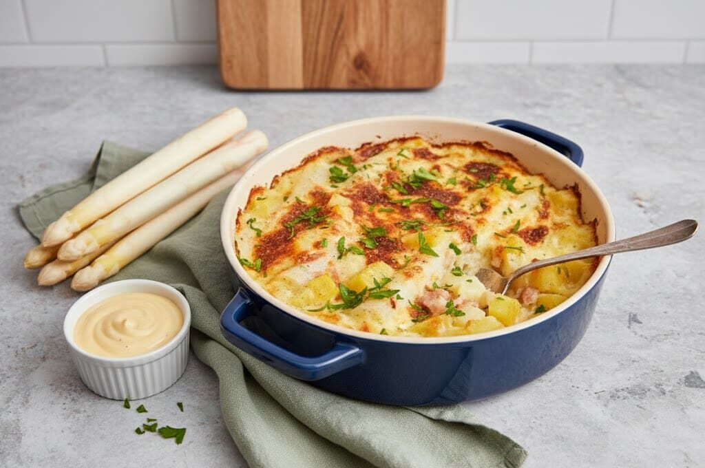 Spargelauflauf mit Kartoffeln und Schinken – Cremiger Ofengenuss für 2 Personen 30 unnamed e1771480932335