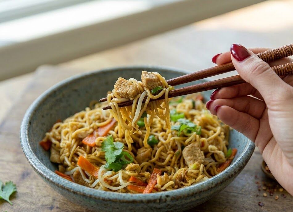 Chinesische gebratene Nudeln mit Hähnchen, Ei und Gemüse – Besser als vom Imbiss 31 unnamed 1 e1772343981891